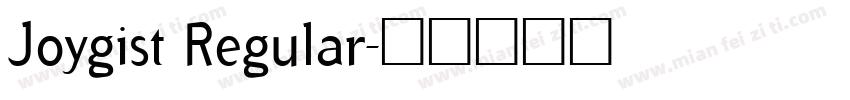 Joygist Regular字体转换